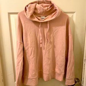 Pink cropped hoodie